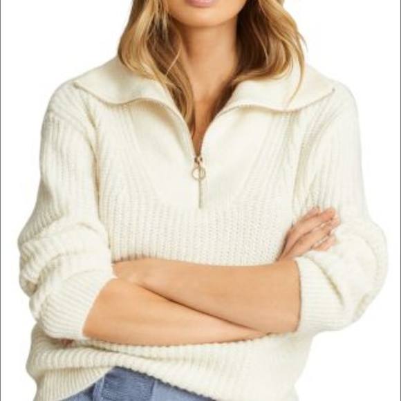 Cynthia Rowley Sweaters - Elegant White Cowl Neck Sweater